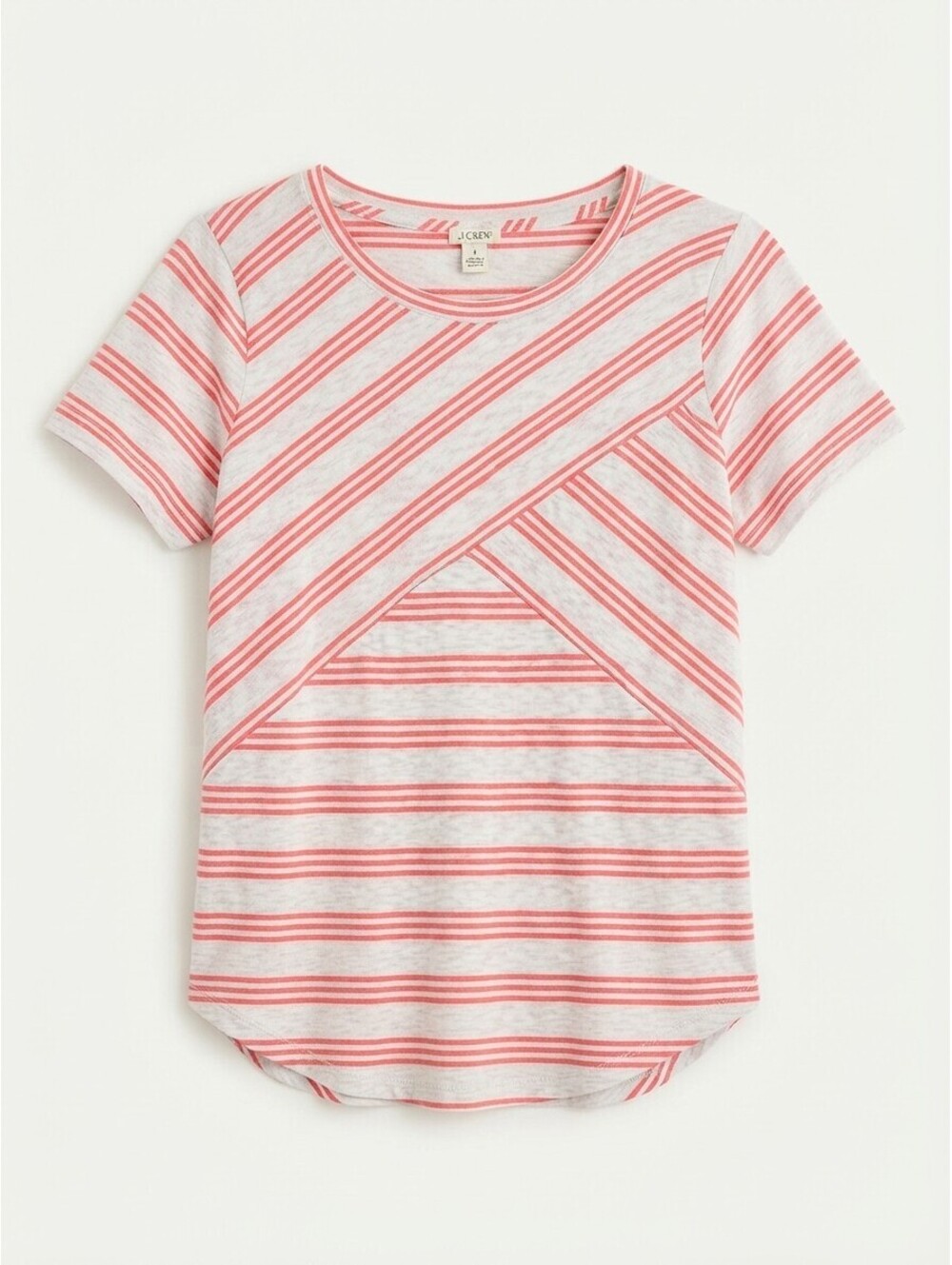 J.Crew Striped Short Sleeve Shirt Women's Medium
